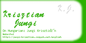 krisztian jungi business card